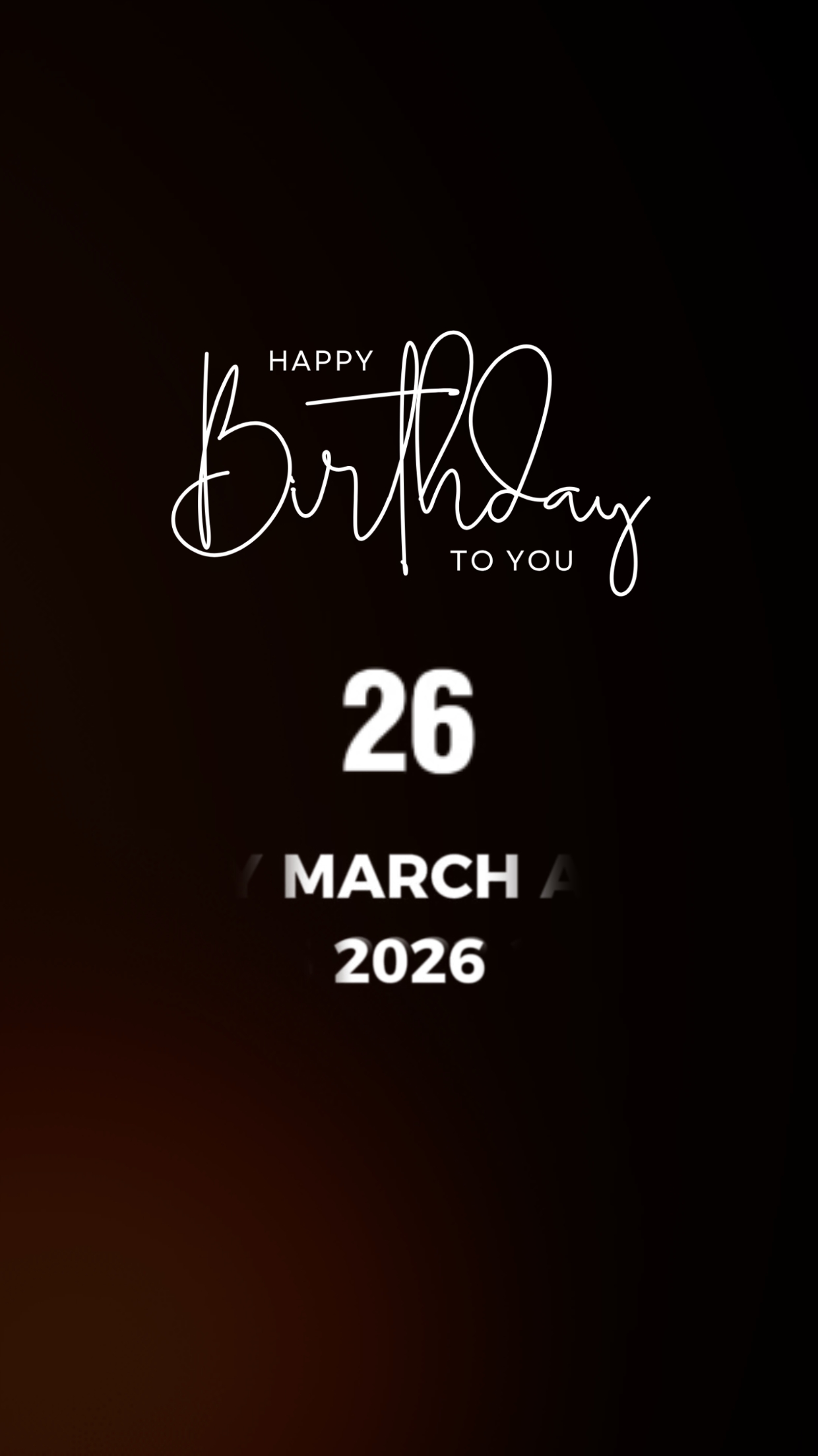Anniversaire 26 mars