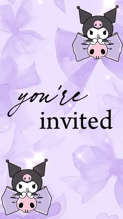 kuromi invitation 
