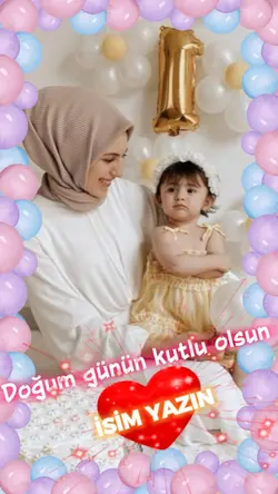 Doğum günü şablonu