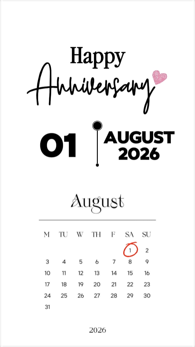 ANIVERSÁRIO 1 DE AGOSTO
