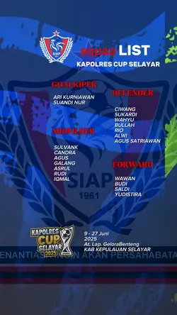 Skuad List 9X6