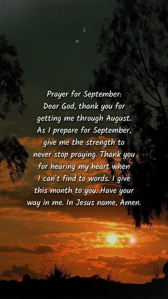 Prayer for September