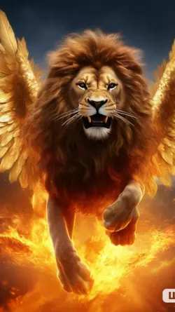 Lion King on Fire