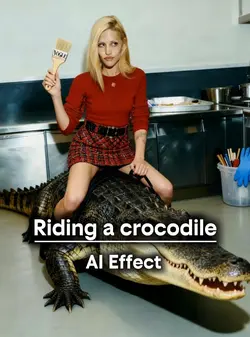 Riding a crocodile 🐊