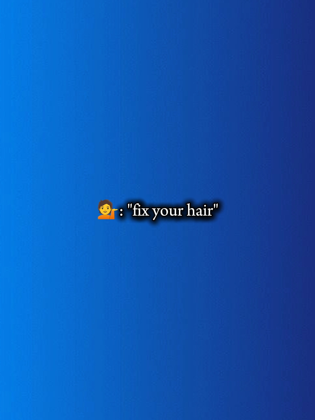 Fixiere dein Haar 