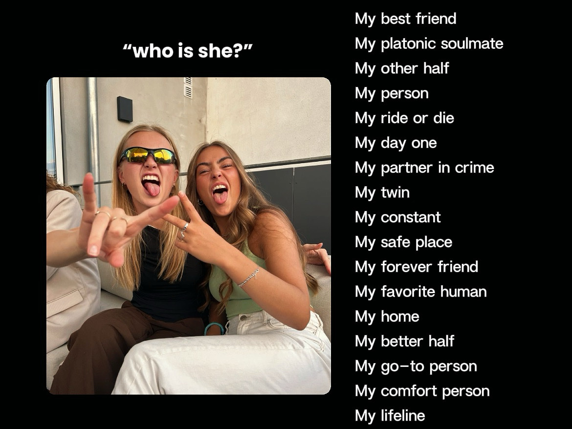Wer ist sie? bff