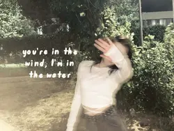 you're in the wind