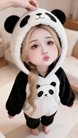 Nắm đầu gấu panda