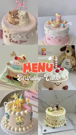 MENU Birthday Cake