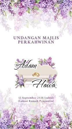 KAD KAHWIN FLORAL💜
