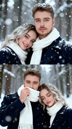 Snow couple