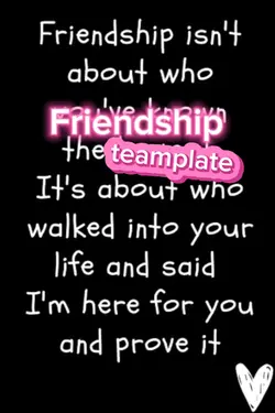 Friendship teamplate