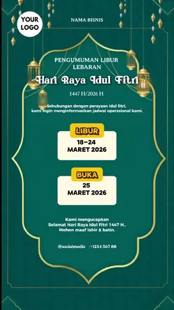 Libur Lebaran 1447 H