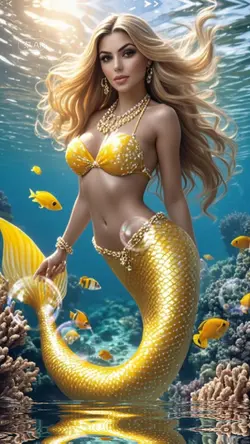 yellow mermaid AI 