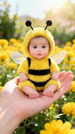 AI chibi bee cute