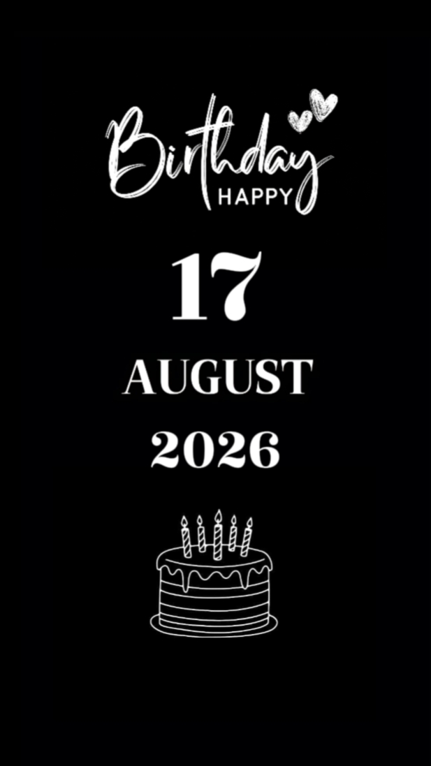 BDAY SON 17 AUGUST