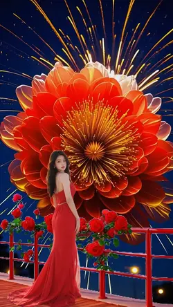 In the flowers
