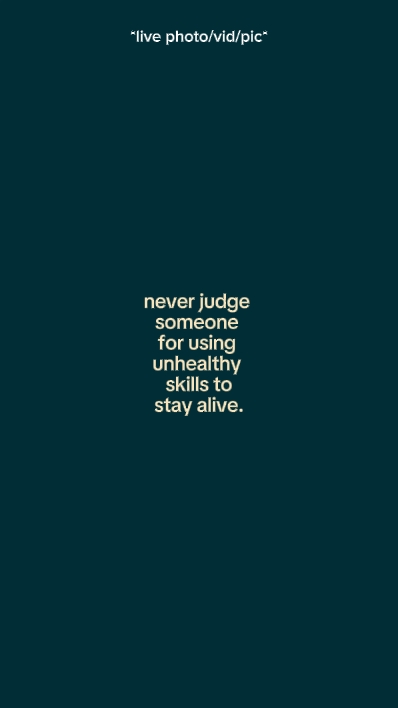 never judge someone 