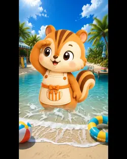 真夏の海水浴