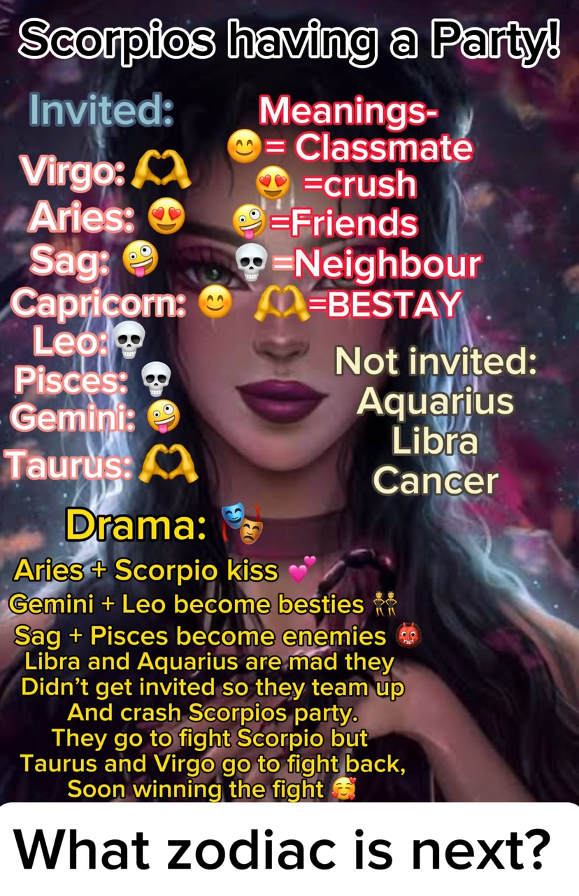 Scorpios Party! 🥳 