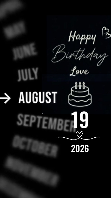 HBD 19 AUGUST 2026