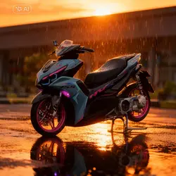 rain sunset cinam