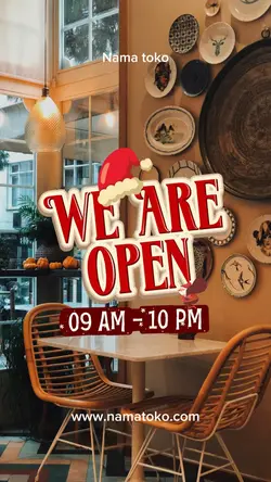 We are open