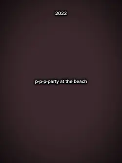 party at the beach