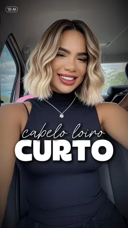 Cabelo loiro curto 