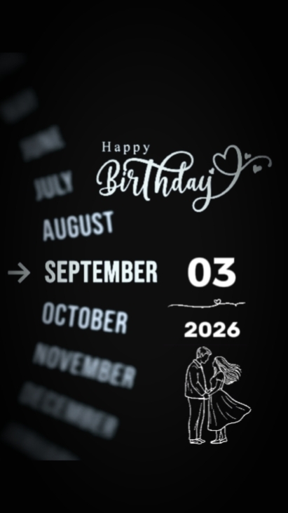 B DayMylove03Sept