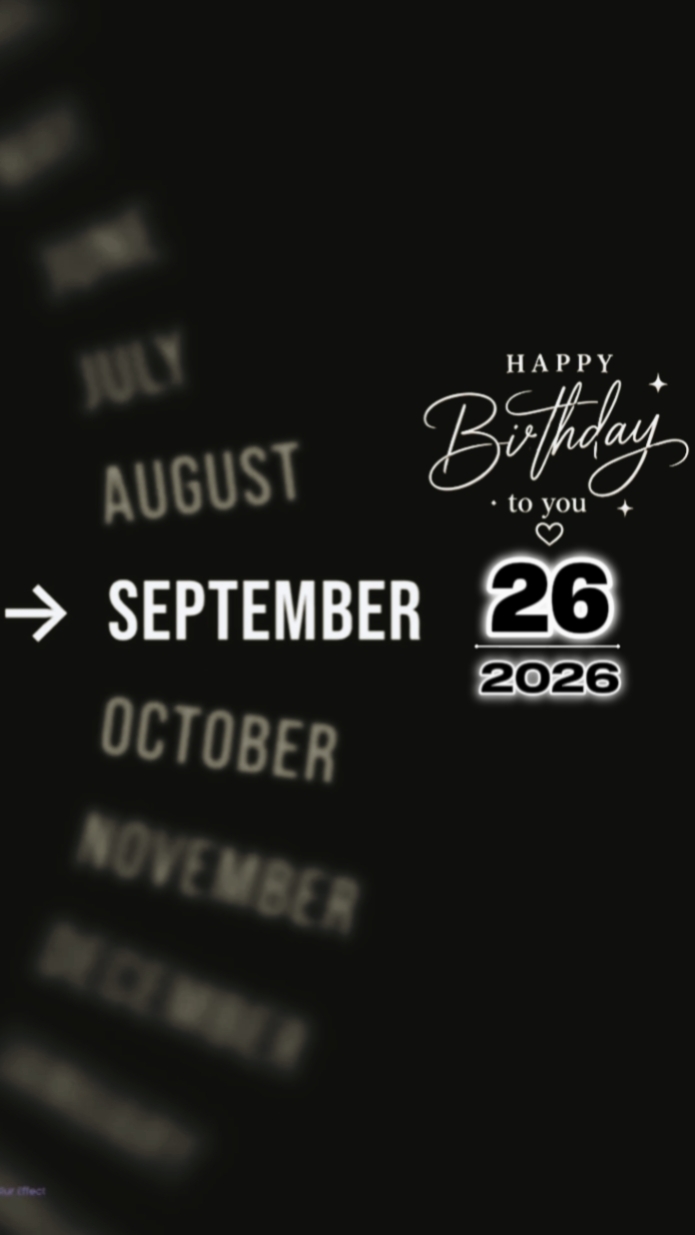 26 septembre Brthdy