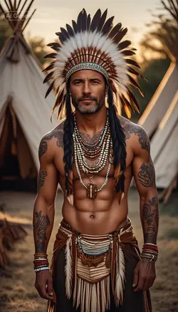native American man