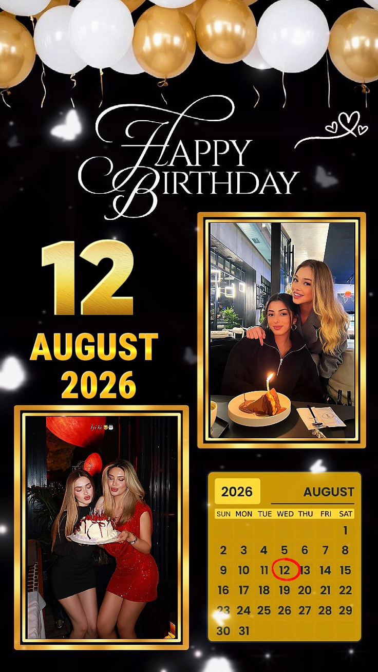 Feliz cumpleaños 12 de agosto 