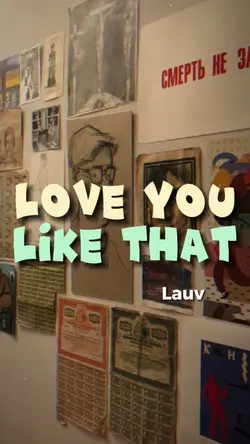 luv u like that LAUV