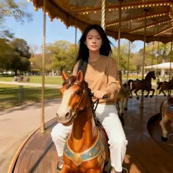 cưỡi ngựa đu quay 