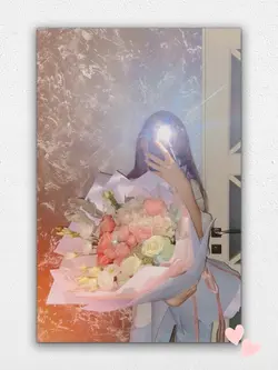 receives flower 