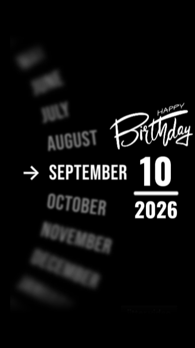 BDAY SON 10 SEPTEMBE