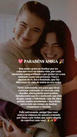 Parabéns Amiga 