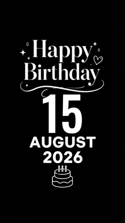 BDAY SON 15 AUGUST 