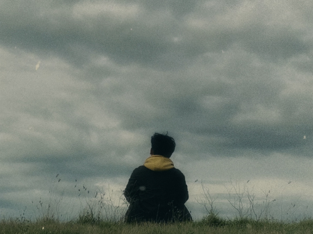 sitting alone