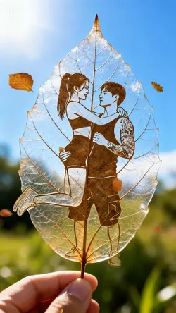 Dry leaf art