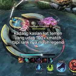 rank nya masi legend