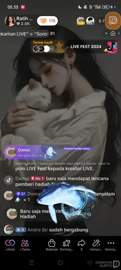 Template gift tiktok