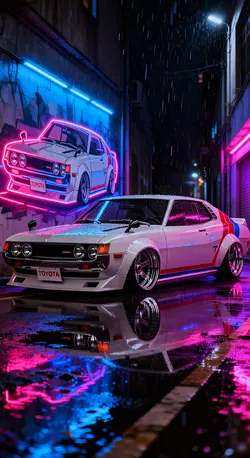 Graffiti Car X Rain