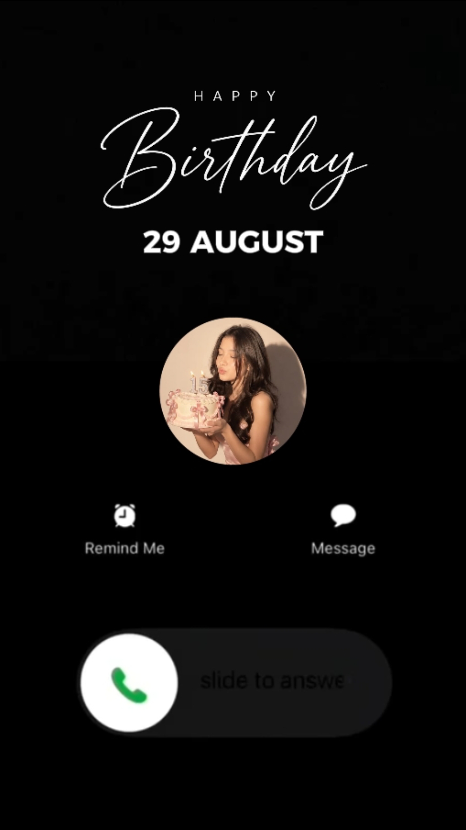 ANNIVERSAIRE 29 AOÛT