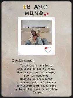 Carta a mamá ✨❤️🩹
