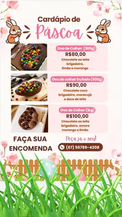 CARDÁPIO DE PÁSCOA 