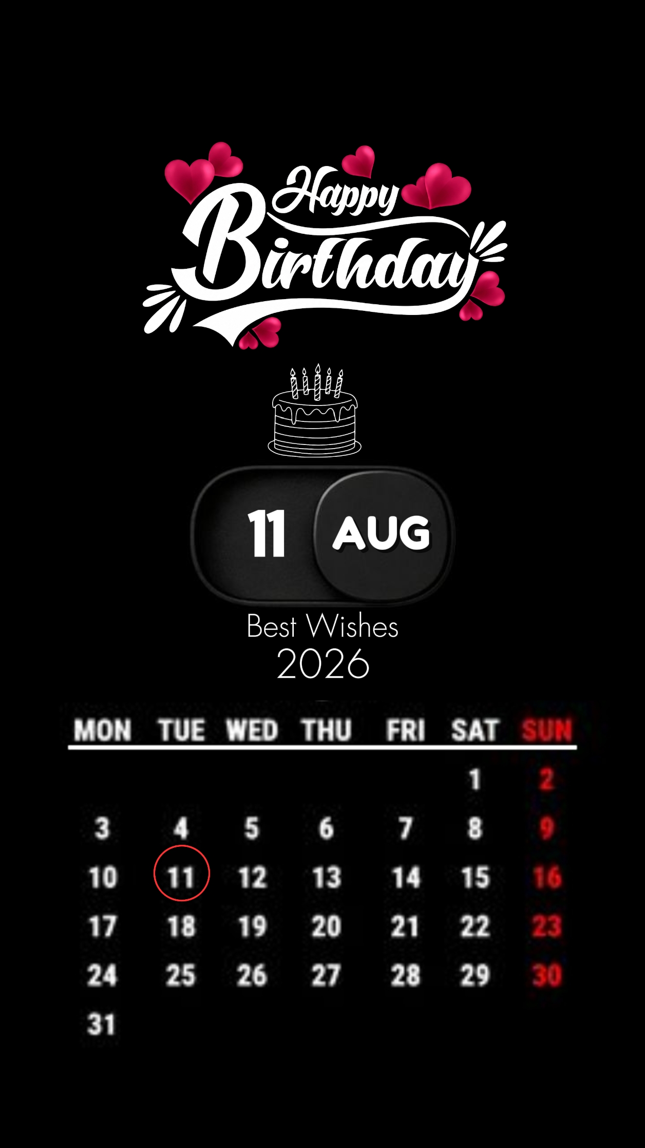 Cumpleaños 11 de agosto