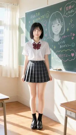黒板似顔絵 縦