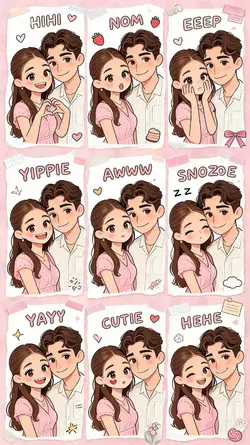 couple sticker hihi 